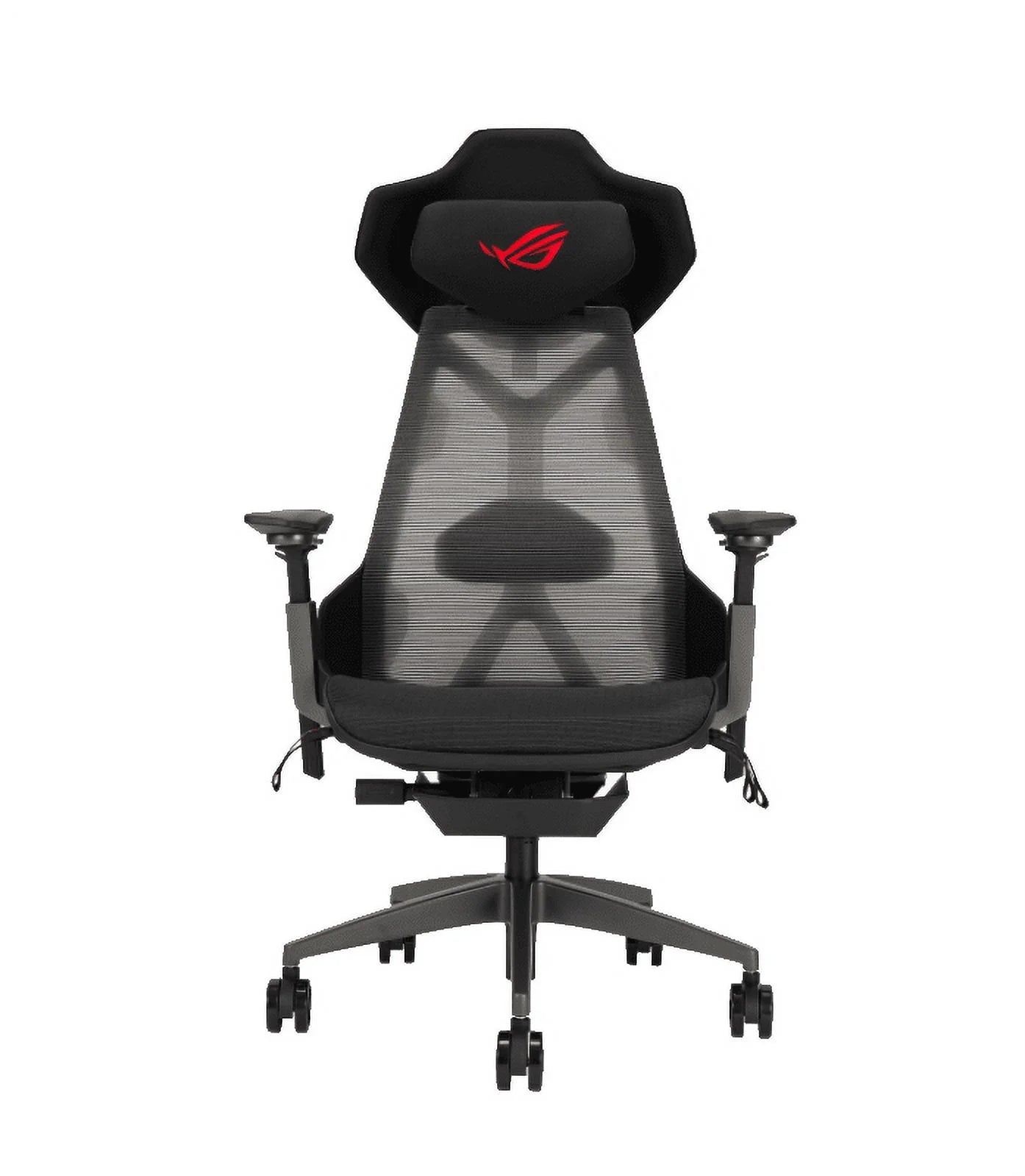 ROG Destrier Ergo PU Foam Gaming Chair with Arm Support and Acoustic Panel, Black